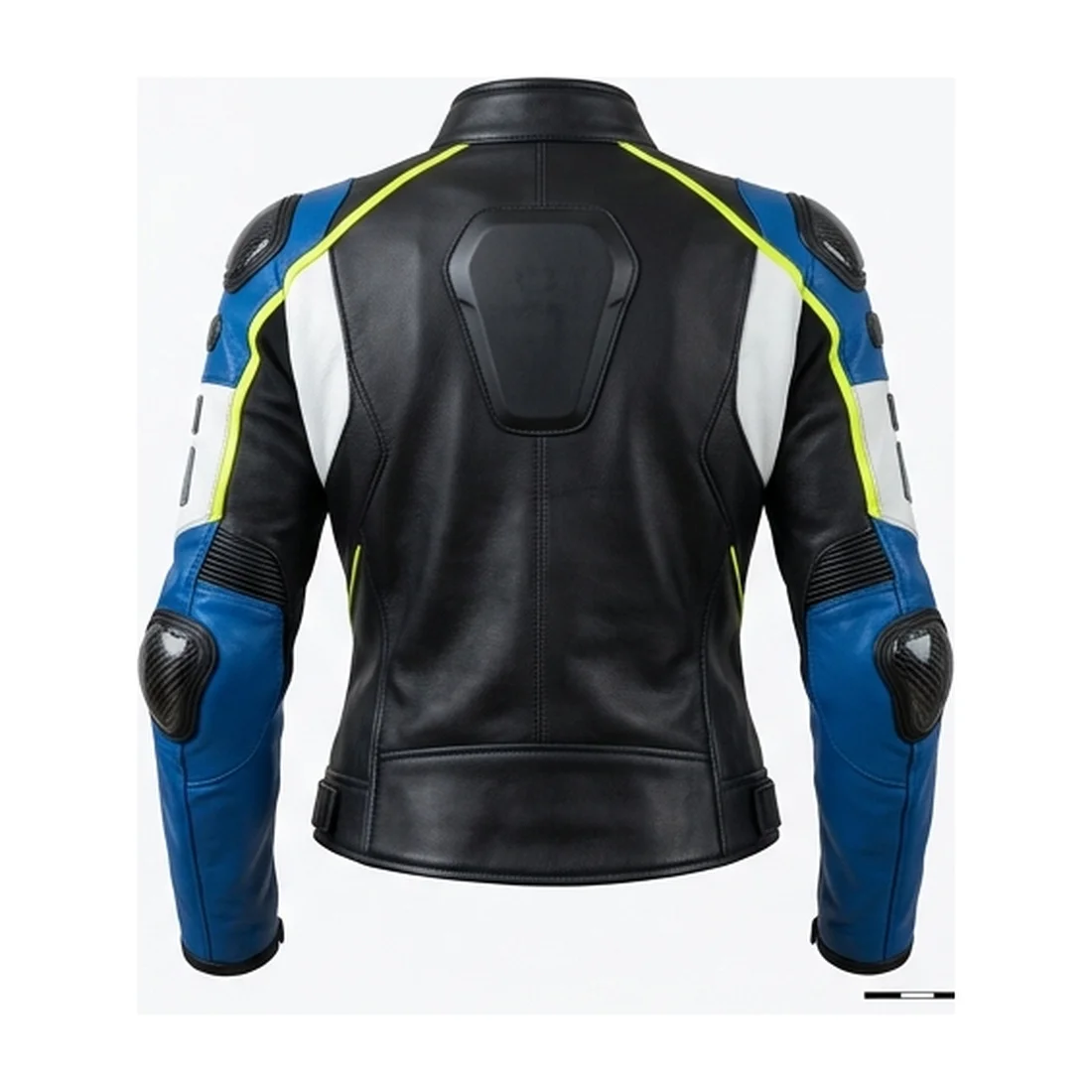 Women's Futuristic Racing Leather Jacket Armored Motorcycle Jacket - Image 3