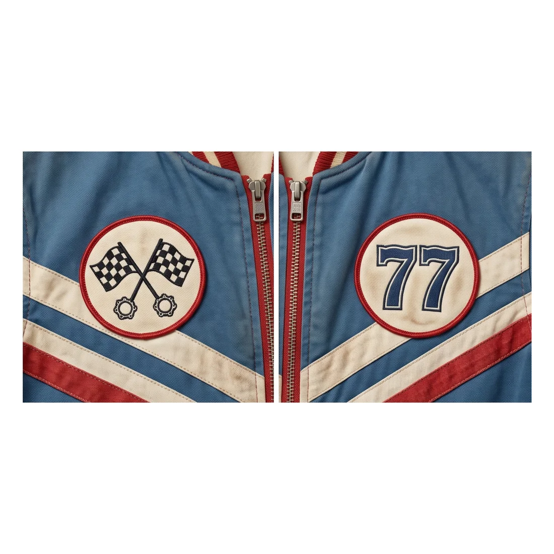 Marty Supreme Slate Blue Vintage Racing Jacket - Image 6