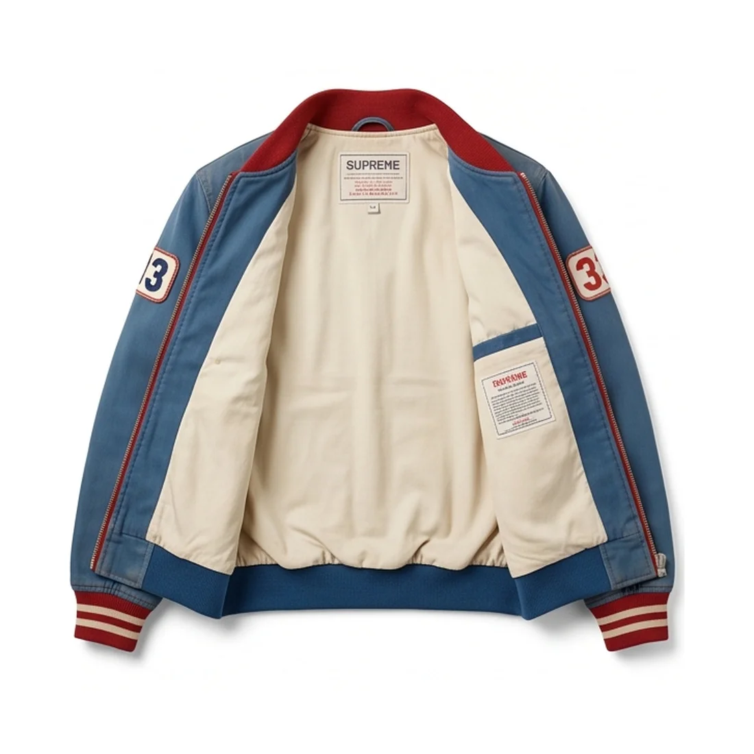Marty Supreme Slate Blue Vintage Racing Jacket - Image 7