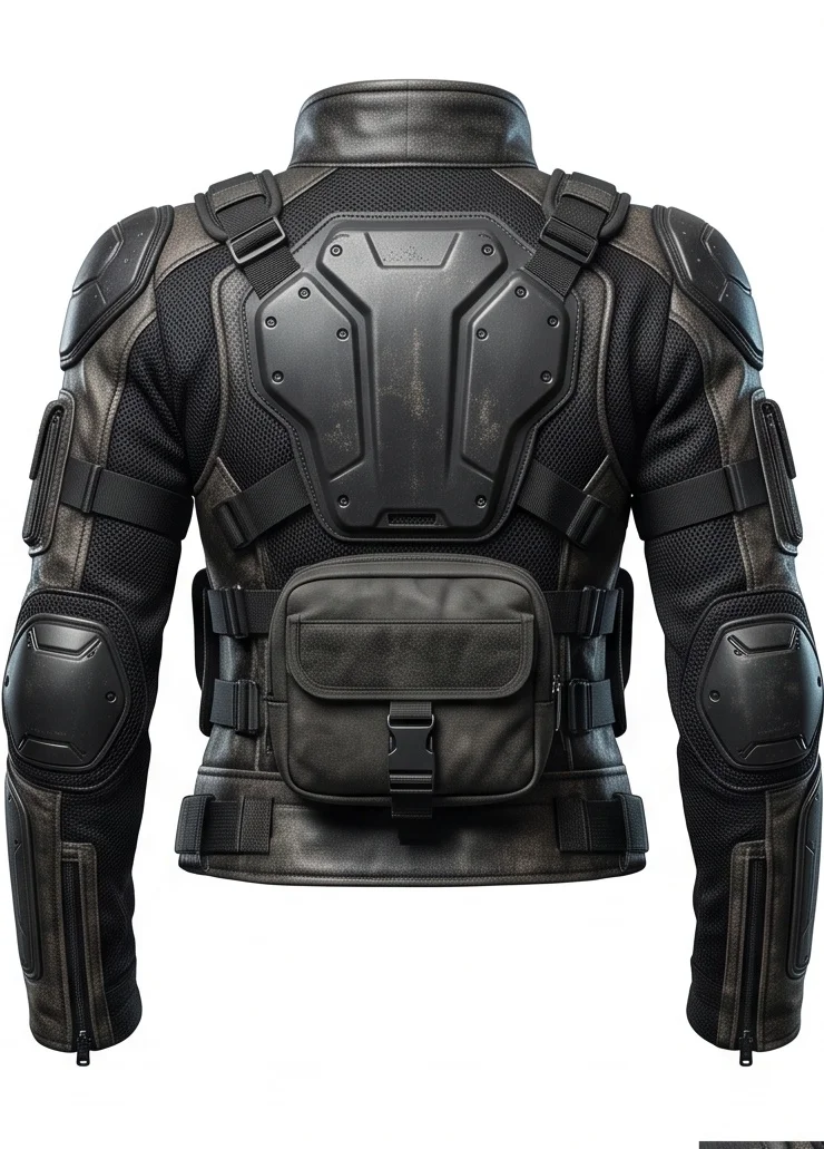 Women's Sci-Fi Tactical Leather Jacket - Image 2