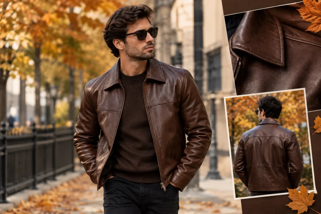 Why Chocolate Brown Leather Jackets Are Trending in Fall 2026