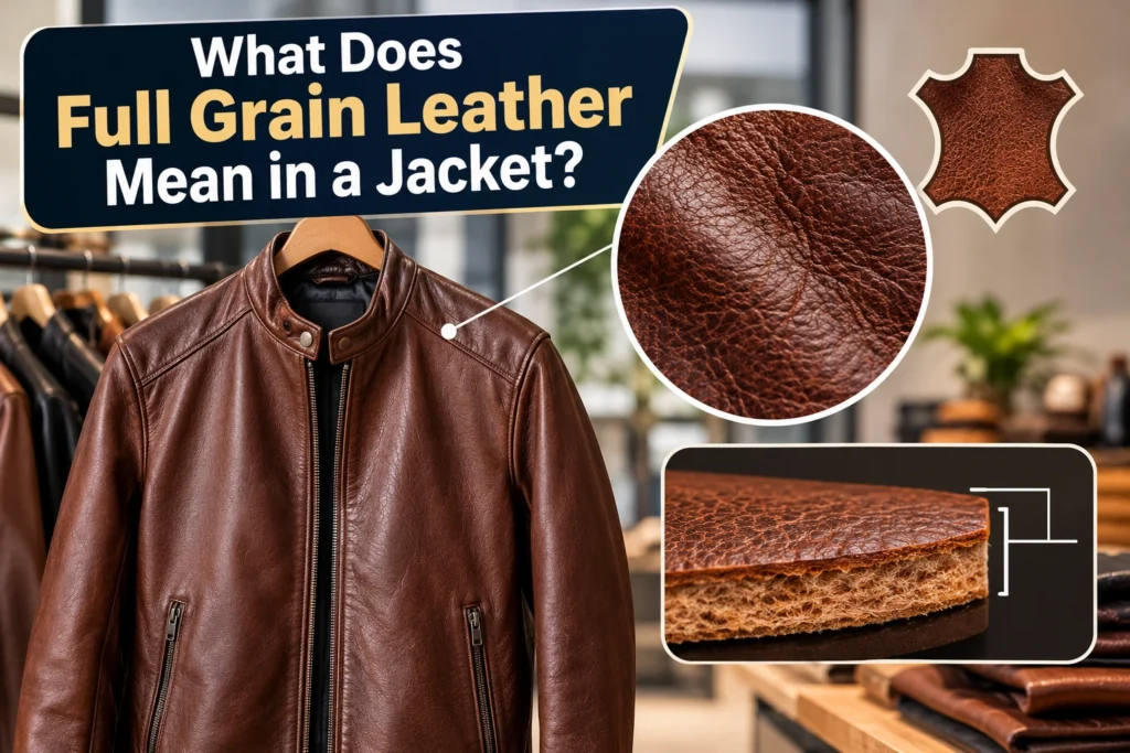 What Does Full Grain Leather Mean in a Jacket?