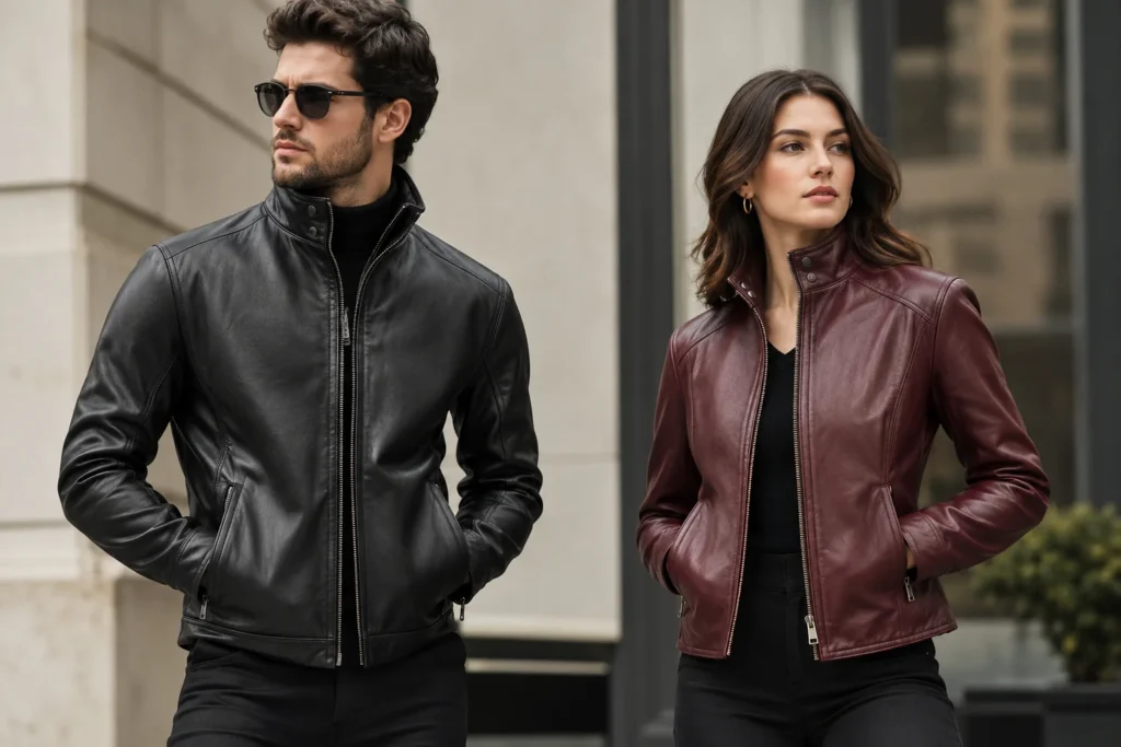 Best Funnel Neck Leather Jackets for Men and Women