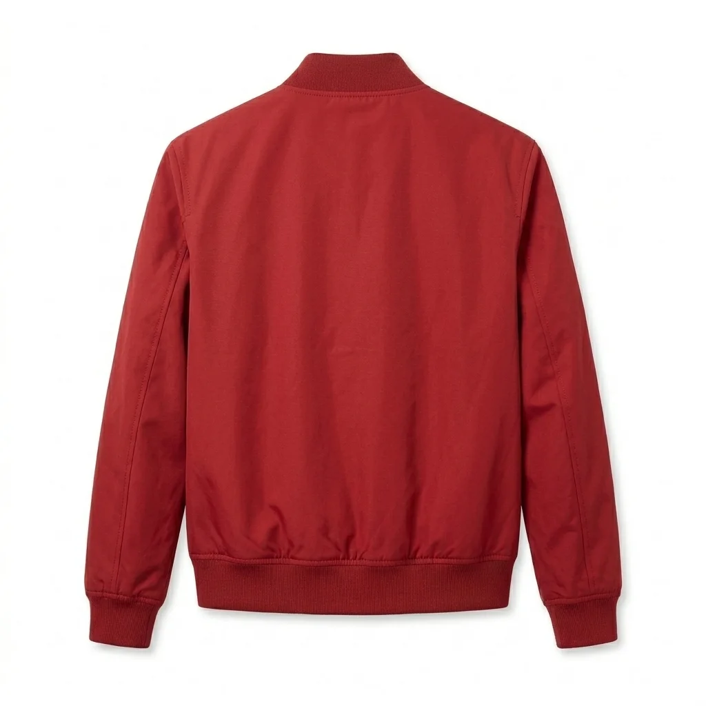 Bullet Train Inspired Ladybug Red Zip-Up Bomber Jacket for Men - Image 5