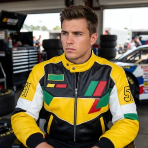 Days of Thunder Cole Trickle Inspired #51 Yellow Racing Jacket