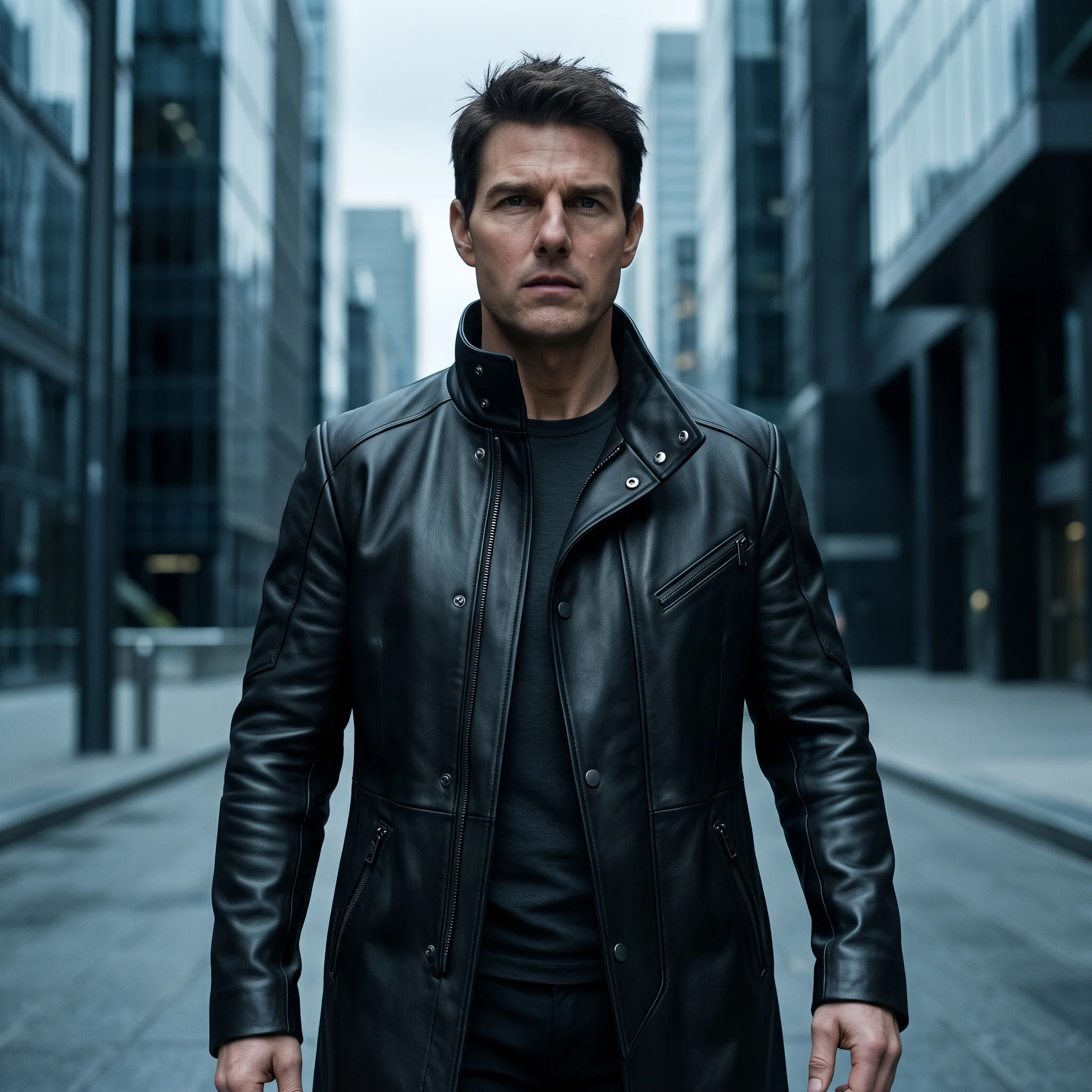 Minority Report John Anderton Inspired Black Leather Coat