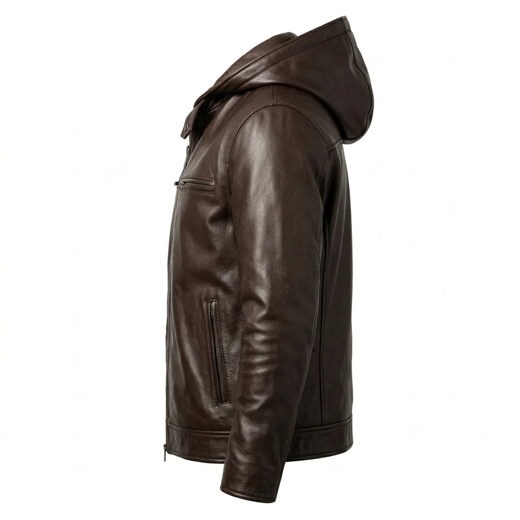 Caleb Near Dark Inspired Brown Genuine Leather Jacket - Image 4