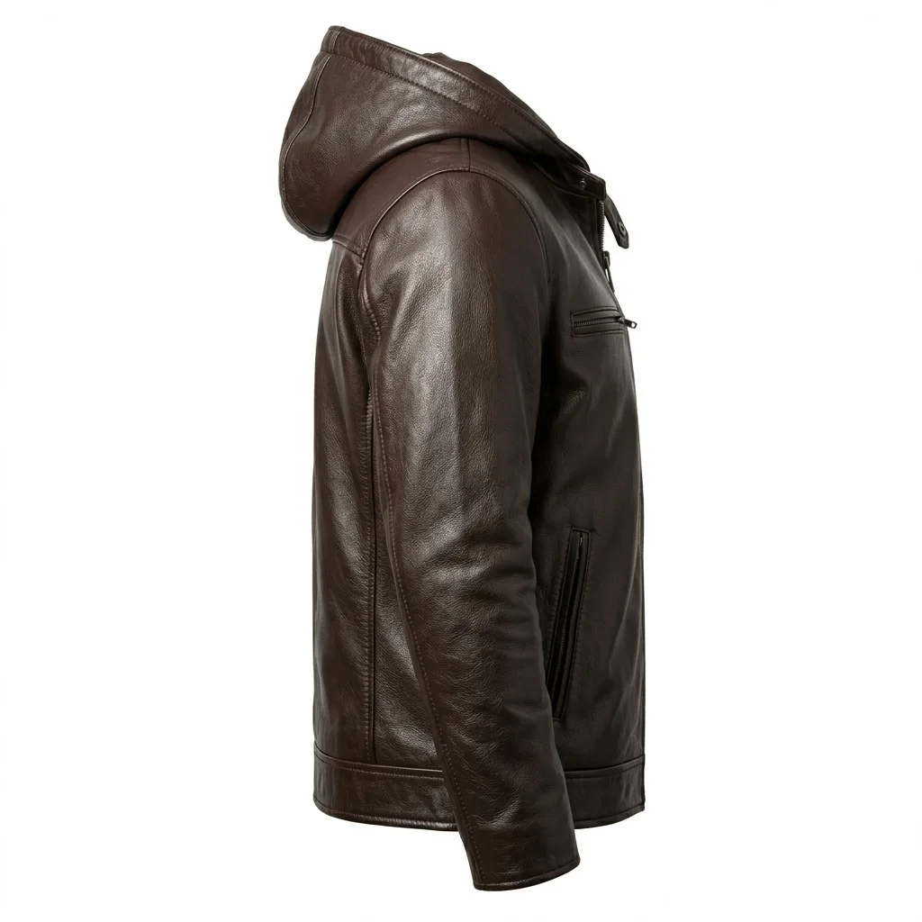 Caleb Near Dark Inspired Brown Genuine Leather Jacket - Image 2