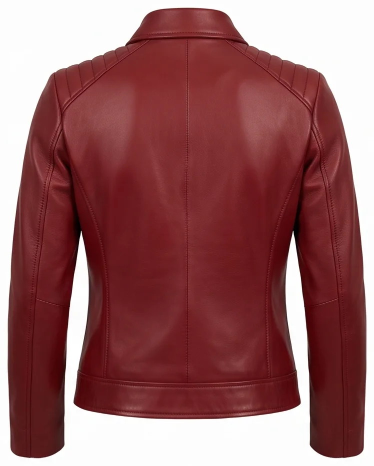 Supergirl 2026 Krypto Inspired Red Leather Jacket for Women - Image 4