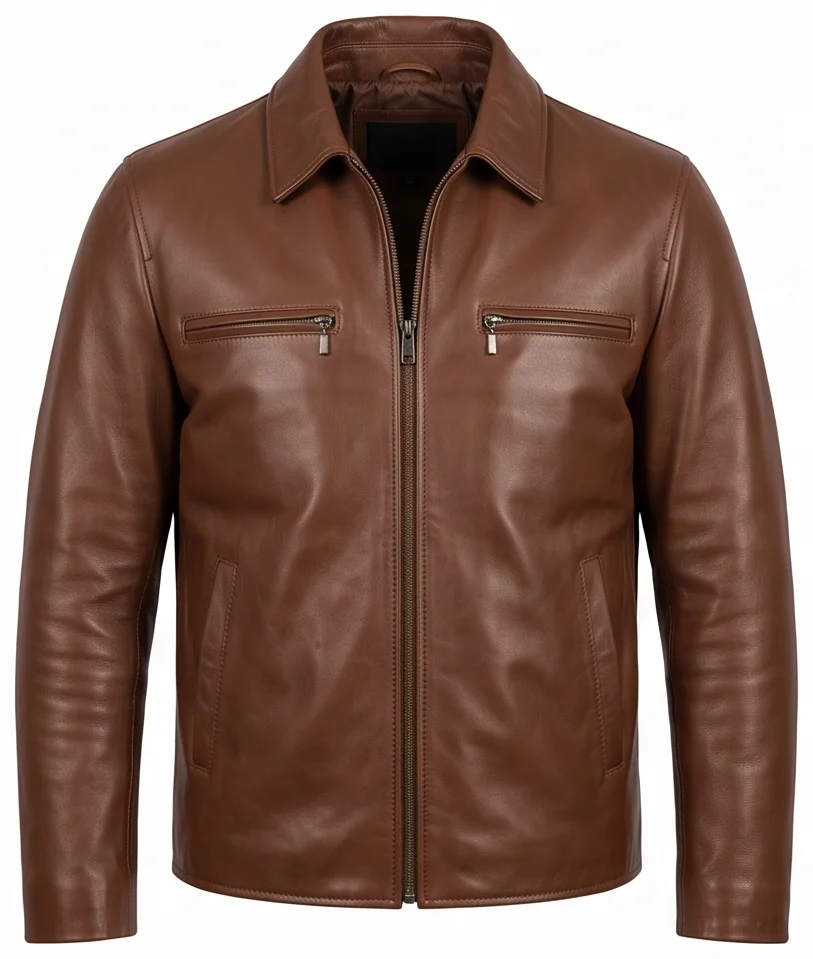 The Gentlemen Mickey Pearson Inspired Brown Leather Jacket - Image 2
