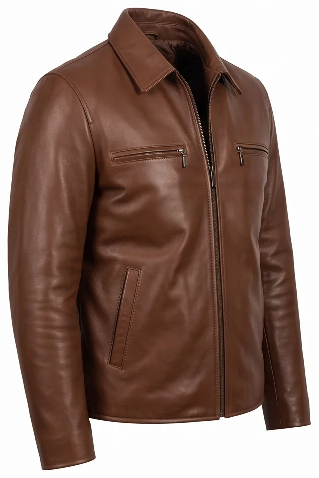 The Gentlemen Mickey Pearson Inspired Brown Leather Jacket - Image 4