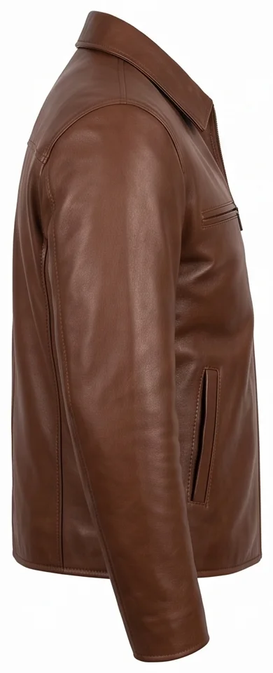 The Gentlemen Mickey Pearson Inspired Brown Leather Jacket - Image 6