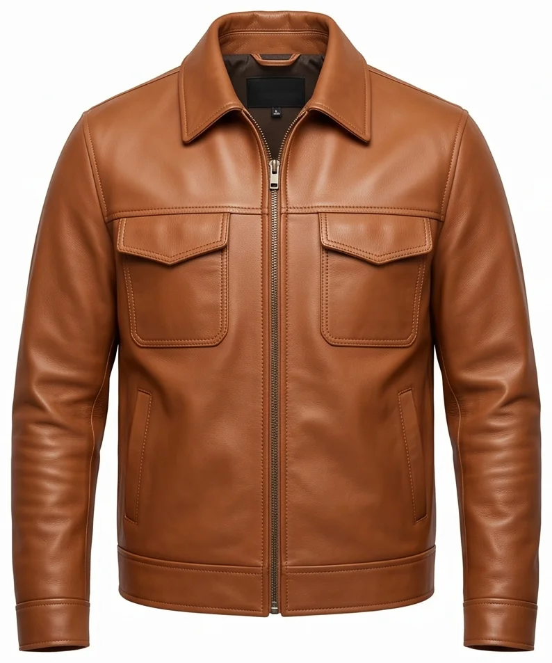Yellowstone Inspired Kayce Dutton Brown Leather Jacket - Image 2