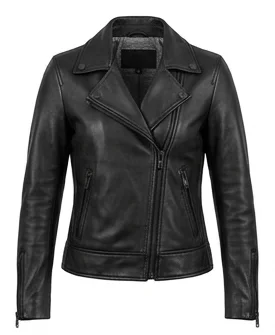Ironheart Riri Williams Inspired Black Leather Motorcycle Jacket - Image 2