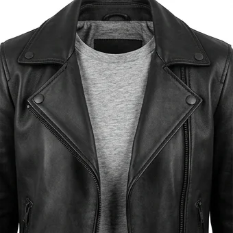 Ironheart Riri Williams Inspired Black Leather Motorcycle Jacket - Image 4