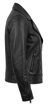 Ironheart Riri Williams Inspired Black Leather Motorcycle Jacket - Image 5