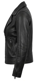 Ironheart Riri Williams Inspired Black Leather Motorcycle Jacket - Image 8
