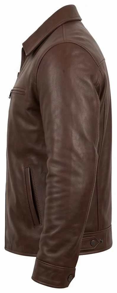 Jack Reacher Inspired Brown Leather Jacket - Image 5