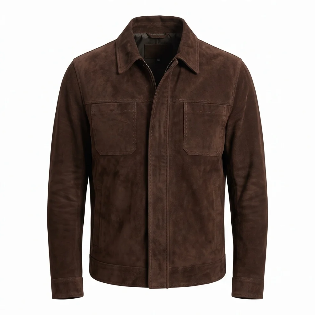 The Accountant 2 Inspired Christian Wolff Dark Brown Jacket - Image 2