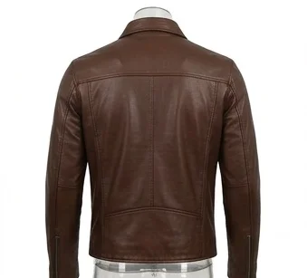 Ken Miles Inspired Brown Leather Racing Jacket – Retro Style - Image 2