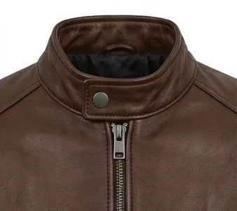 Ken Miles Inspired Brown Leather Racing Jacket – Retro Style - Image 4