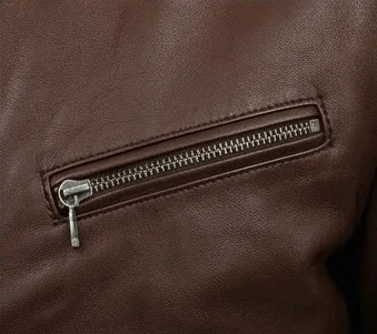 Ken Miles Inspired Brown Leather Racing Jacket – Retro Style - Image 6