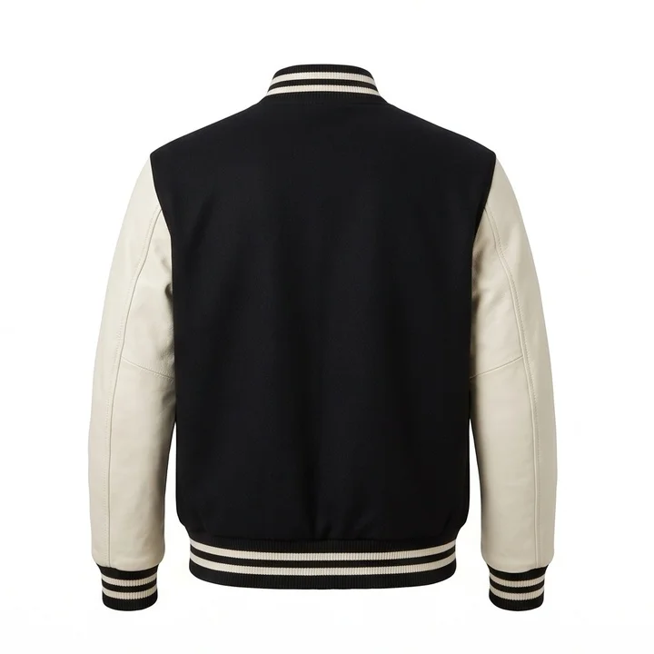 Beverly Hills Cop Axel Foley Inspired Varsity Leather Jacket - Image 3