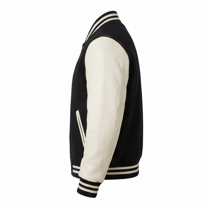 Beverly Hills Cop Axel Foley Inspired Varsity Leather Jacket - Image 2