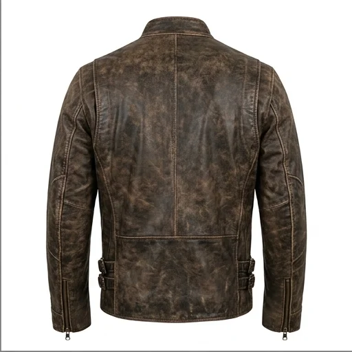 Sinners Inspired Vintage Distressed Leather Jacket - Image 4